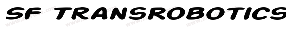 SF TransRobotics Extended Bold Italic字体转换